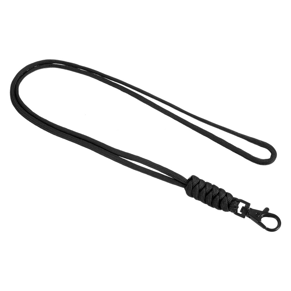 Paracord Lobster Lobster Closure 19″, Keychain Lanyard Necklace, Black