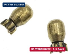 EDC Mini Bomb Brass Paracord Beads,2pcs Antique Knife Lanyard Cord Beads Keychai
