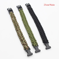 23Cm/9In Seven Core Paracord Survival Bracelet for Outdoor Emergency Escape Camp