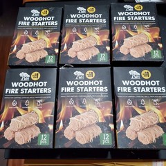 Woodhot Fire Starters 2pk Odorless Tasteless Natural Food Grade Chemical Free
