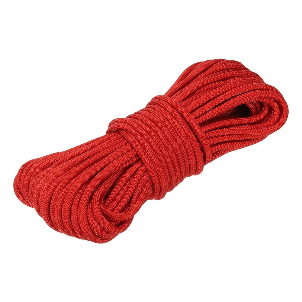 650 Paracord 49 Feet 4mm 9 Strand Parachutes Cord Spool Red