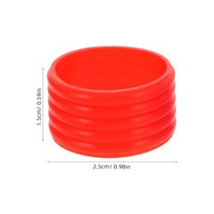 12Pcs Durable Silicone Tennis Racket Grip Covers Vibration Dampeners for Home