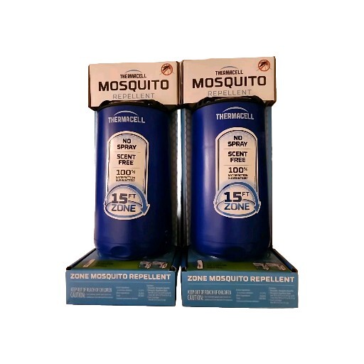 Set Of 2 Thermacell DEET Free Mosquito Repellers + 12-Hour Refill Midnight Blue
