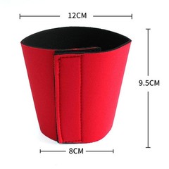 Non slip Neoprene Cup Sleeves Heat Insulation Comfortable Grip Reusable