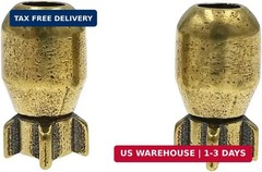 EDC Mini Bomb Brass Paracord Beads,2pcs Antique Knife Lanyard Cord Beads Keychai