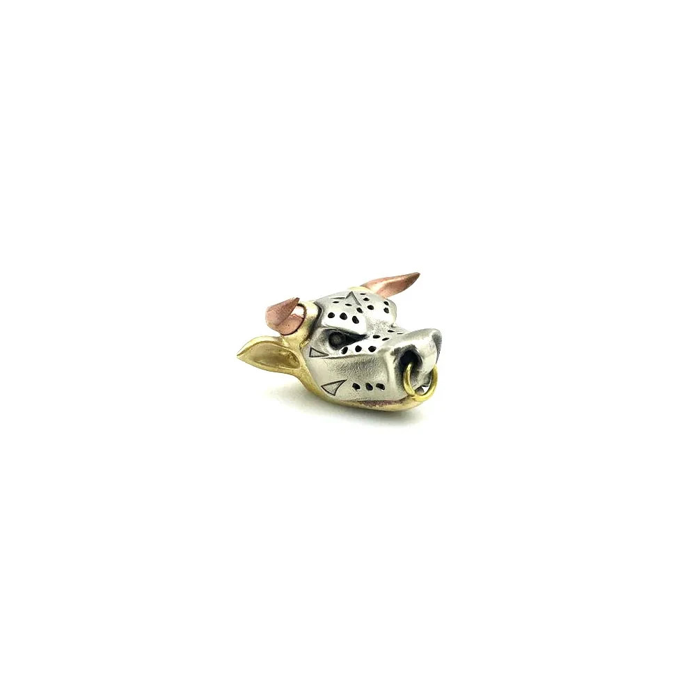 OX Head Outdoors DIY Tools EDC White Brass Copper Knife Beads Lanyard Pendants K