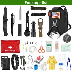 Survival Kit Tactical Emergency Survival Gear for Hiking Camping Backpacking