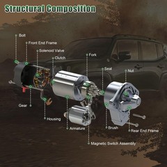 Zuughay 17806N Starter Motor Compatible Toyota Echo 2000-2005 L4 1.5L For Yaris