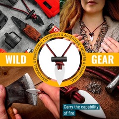 Wazoo – Starter Made In Usa Pendant Tool On Leather Cord Survival