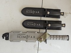 Alpha Outpost Scimitar Set – Survival Knife And 2 Daggers W/ Sheaths