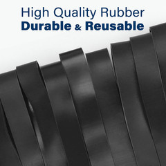 Large Rubber Bands, 30Pcs Size #107 Big Wide Elastic Bands, Heavy Duty Black …