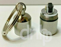 Mini Bullet Keychain Lighter Fire Starter Weatherproof Stainless Steel Case