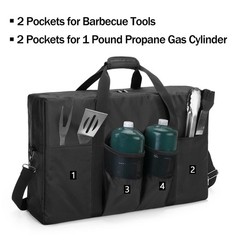 Camp Stove Carry Case, Camping Stove Storage Bag with Coleman 2-Burner Gas St…