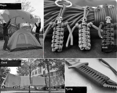 Paracord 550 Parachute Cord Lanyard Rope Mil Spec Type III 7Strand Outdoor Climb