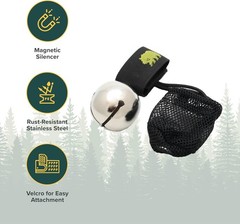 Coghlan’s Magnetic Bear Bell with Silencer – Hiking Safety One Size, Silver