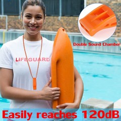 Hipat Emergency Whistle, Super Loud Floating Whistle with Small, Orange A