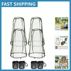 Versatile 4 Pack Outdoor Bug Nets – Breathable Face Protection in Army Green