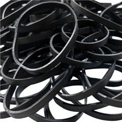 Tactical Rubber Bands Size #64 (3 1/2″ x 1/4″), 100 Pcs Black Wide #64,