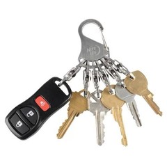 NITE IZE KeyRack Locker Stainless Keychain Locking S-Biner Clips (KLK-11-R3)