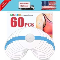 60 Pack Freestyle Sensor Covers for Libre 2/3,Waterproof Sensor Patches,Adhesive