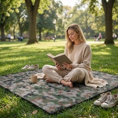 Outdoor Emergency Blanket Adults Outdoor Camping Mat for Garden Lawn Fishing