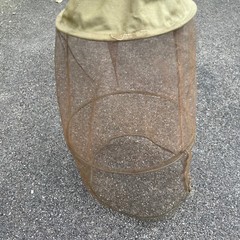 VIntage Military Hoop Mosquito Netting Hat Made Hong Kong