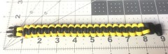 Paracord Bracelet Navy/Yellow Cord Black Buckle