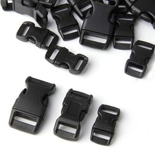 60-Pack Paracord Bracelet Buckles 5/8″ 1/2″ 3/8″ Plastic Side Release Clips