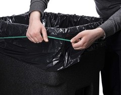 Tasker Rubber Bands for 95-96 Gallon Trash Cans, (Value 6 Pack) Green