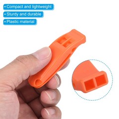 2pcs Emergency Whistles, Safety Whistle with Lanyard for Kayaking, Orange