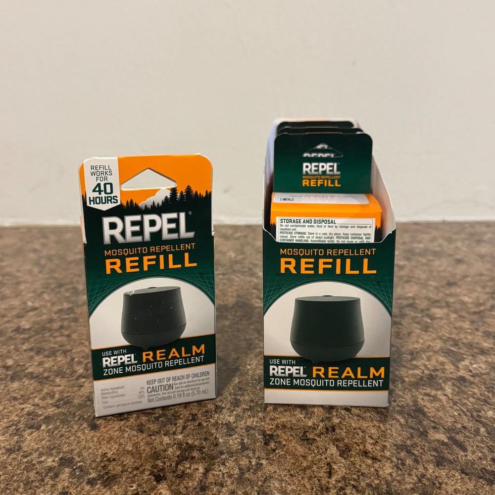 4 Pack Bundle Lot Realm Zone Mosquito Repellent Refills