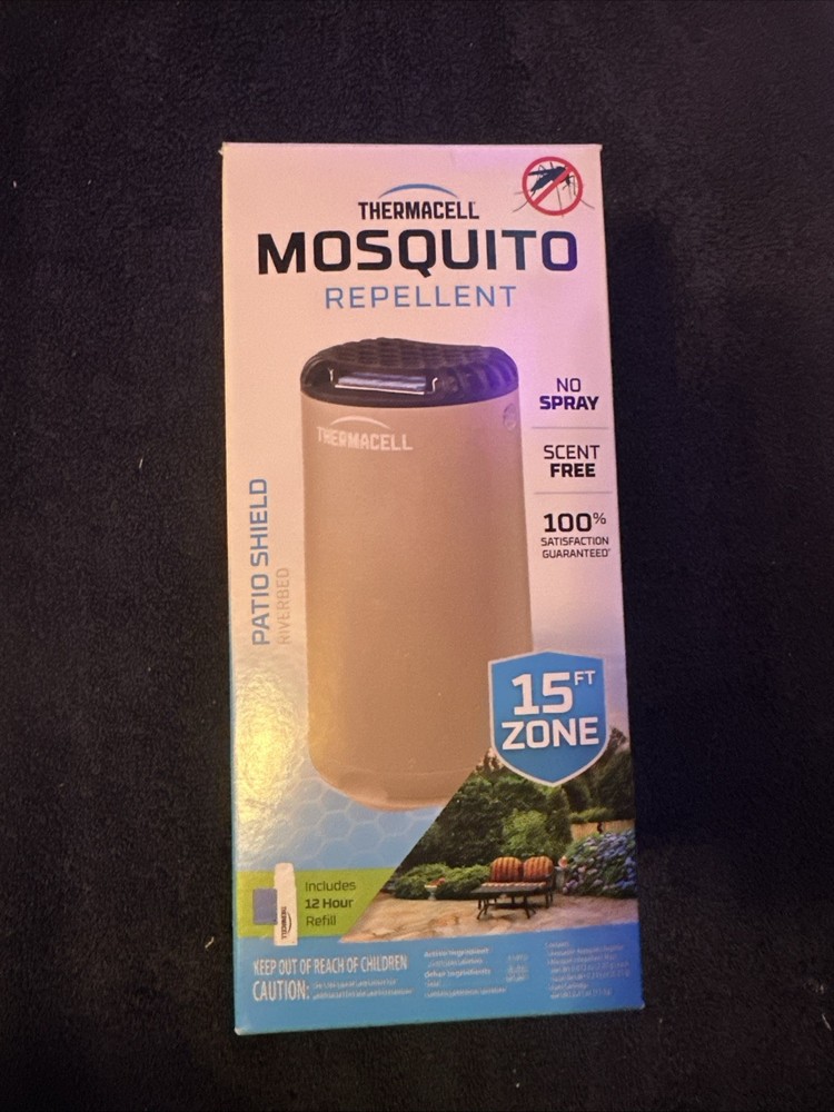Thermacell Mosquito Repellent Patio Shield 15 Ft Zone, No Spray, 12-Hour