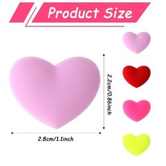 8pcs Heart Pattern Tennis Racket Vibration Control Silicones Shock Absorbers