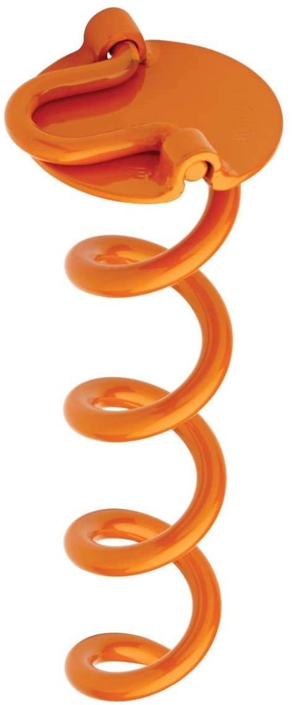 Liberty Outdoor ANCFR10-ORG-A Folding Ring Spiral Ground Anchor, Orange, 10-I…