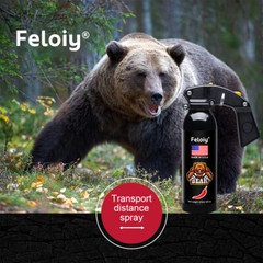 Feloiy 16oz Bear Repellent Spray Deterrent 35ft W/ 1 Pack Free Peper Spray 1/2oz