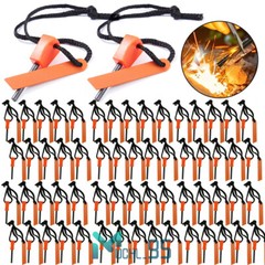 Emergency Fire Starter Flint Steel Striker Ferro Rod Waterproof Camping Lighter