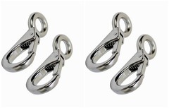 Fixed Spring Snap Leash Hook, Stainless Steel 316 Mini Fixed Snap Shackle,Qui…