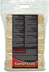 , Fatwood Starterstikk, Natural Firestarting Sticks for Campfire, Fireplace, Woo