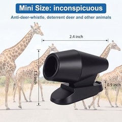 10 Pcs Deer Whistles for Car Deer Whistles for Vehicles Horns Avoids Black