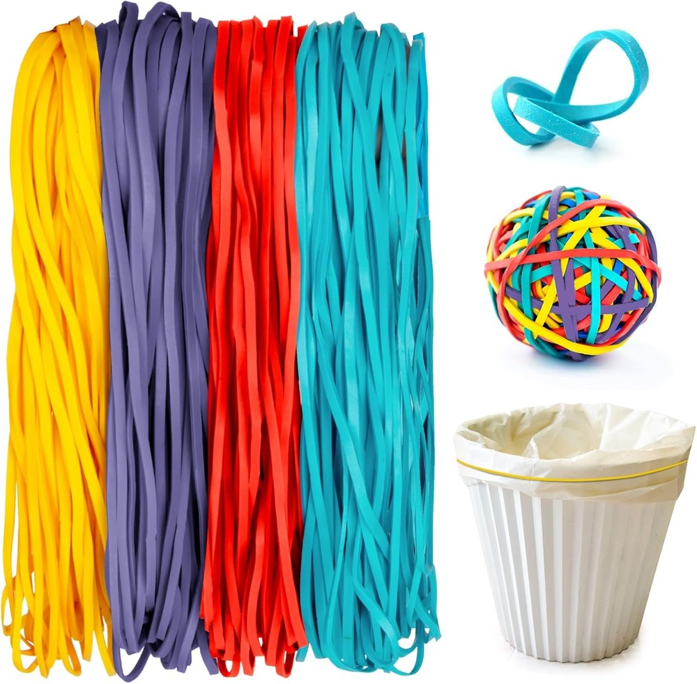 Sukh 150PCS Large Rubber Bands – 7 Inches Extra Multicolor