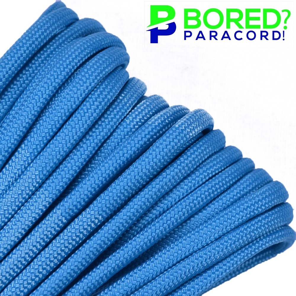 Neon Turquoise – 100 FT – 550 Paracord Rope 7 strand Parachute Cord