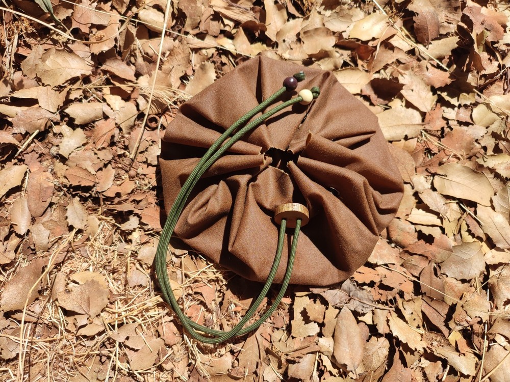 Bushcraft Tinder Fire kit Pouch Waxed Cotton Canvas Pouch Bag
