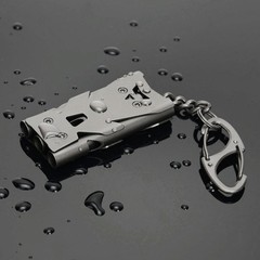 Stainless Steel High Decibel Outdoor Life-Saving Emergency Whistle (Three Tub…