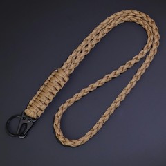 Heavy Duty Braided Paracord Lanyard for Keychains Whistles Strap Outdoor Surv…