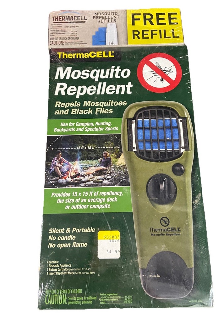 Thermacell Mosquito Repellent Appliance MR-GJ Outdoor Hunting Camping NEW SEALED