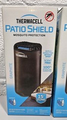 2x THERMACELL Patio Scent Free Mosquito Protection Repeller 15ft Zone Graphite