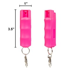BURN Max Strength Pepper Spray for Self Defense – 1/2oz Pink 2 Pack