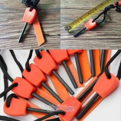 10Pcs Mini Fire Starter Flint Steel Striker Survival Kit Ferro Rod Camping Tool