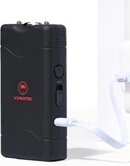 VIPERTEK USB Rechargeable Stun Gun 350 BV 2.0mAh + Pepper Spray