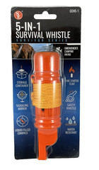 5-in-1 Emergency Survival Whistle – Compass, Mirror, Storage, Fire Starter, Rope